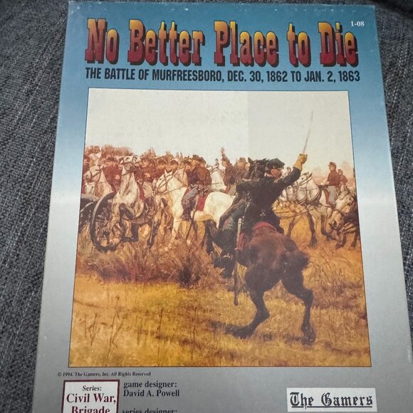 No Better Place to Die: The Battle of Murfreesboro (open punched played) VGUC